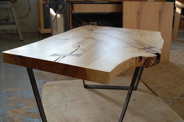 Table-frêne-slab-design-mobilier-montreal