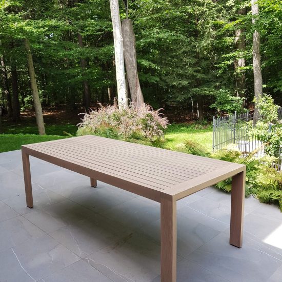 Big outdoor dining table
